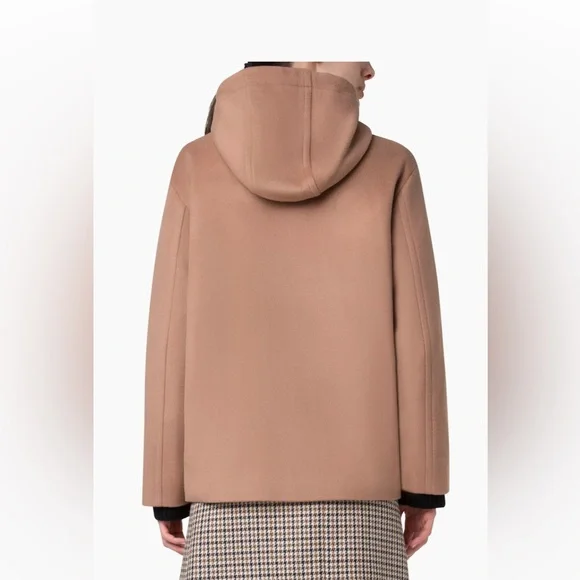 Akris Punto Hooded Wool-Blend Coat - Picture 13 of 16